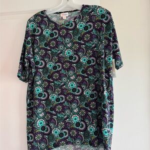LuLaRoe Stretchy Geometric Irma T Size XXS